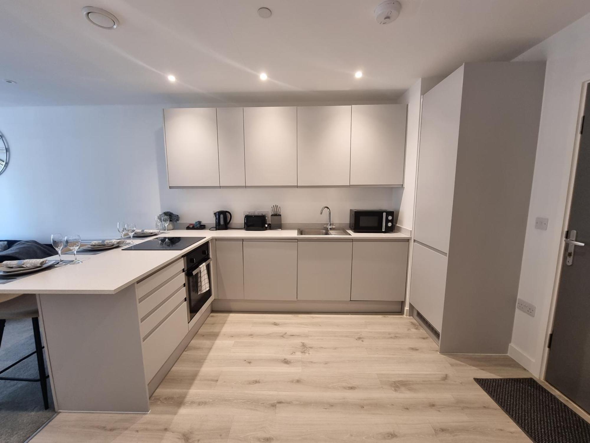 Trafford Suite Modern 1 Bed With Cinema Room Manchester Eksteriør billede