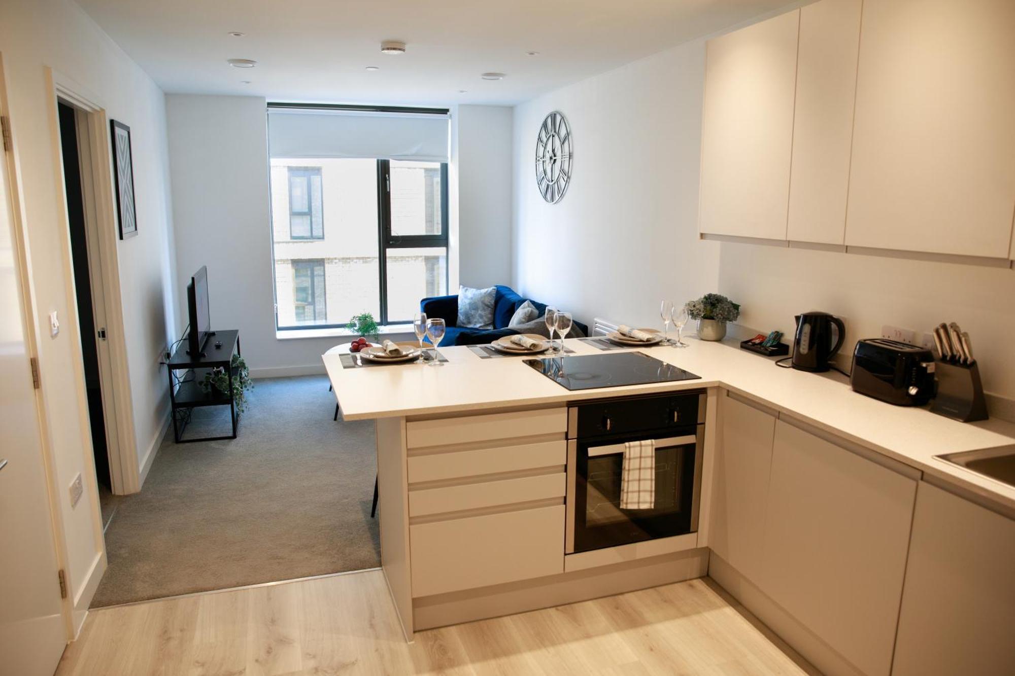 Trafford Suite Modern 1 Bed With Cinema Room Manchester Eksteriør billede